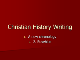 Christian History Writing