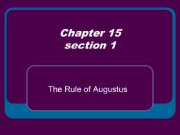 Rule of Augustus
