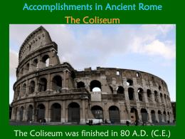 Accomplishments in Ancient Rome