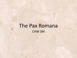 3.10 The Pax Romana