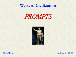 Rome--Reading Prompts