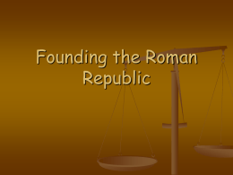 Founding the Roman Republic