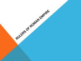 Unit 3 Roman rulers