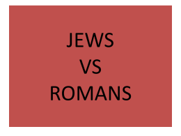 jews vs romans