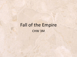 3.13 Fall of the Empire