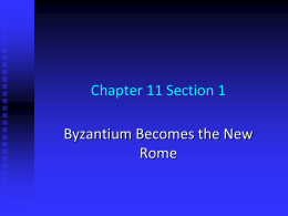 Unit 5, Preface, Byzantium and the Turks