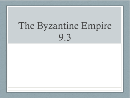 The Byzantine Empire 9.3