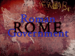 Roman Republican Government