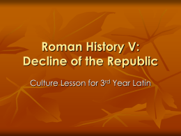 Roman History V