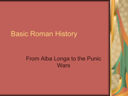 Basic Roman History (1)