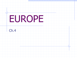 Geo Ch. 4 EUROPE Power Point