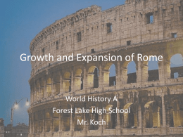 Growth and Expansion of Rome