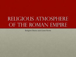 NT113 Roman Religious Experience