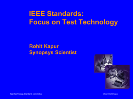 Standards Live Forever - IEEE Standards Working Group Areas