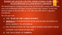 women of legend and why their stories were given such