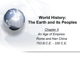 Rome and Han China 753 BCE
