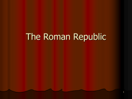 The Roman Republicm