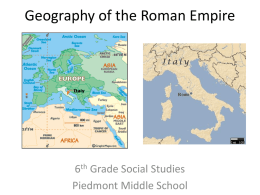 Geography of the Roman Empire - ONeill