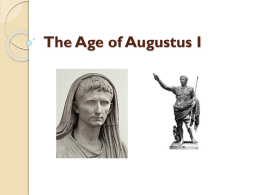 The Age of Augustus I - CLIO History Journal