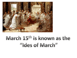 March 15 th is known as the