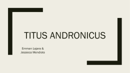 Titus andronicus