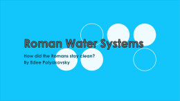 Roman Water Systems