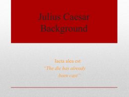 Julius Caesar Background