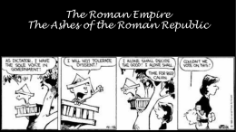 The Roman Empire - Taylored teaching