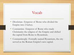 The Decline and Fall of Rome