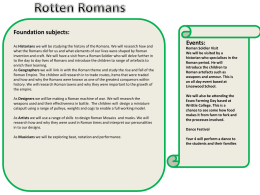 Rotten Romans Foundation subjects