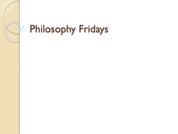 Philosopher Fridays - Aurora City Schools
