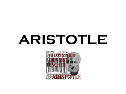 aristotle - The Ecclesbourne School Online