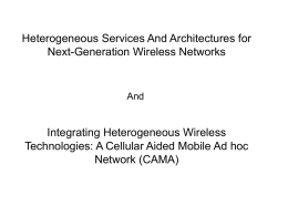 Heterogeneous Services And Architectures for Next