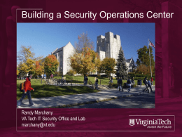 Building a Security Operations Center