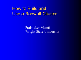 PC Clusters - Wright State engineering