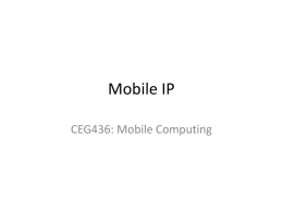 Mobile IP