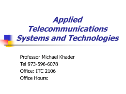 lecture 1 - Information Services and Technology
