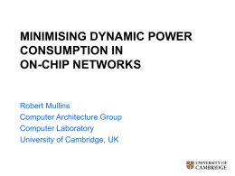 minimising dynamic power consumption in on