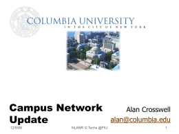Columbia University Campus Network