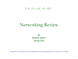 Networking overview