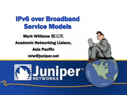 IPv4 and IPv6 - Asia Pacific Advanced Network