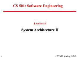 CS 501 Spring 2002 - Cornell Computer Science