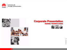 2006 Huawei Presentation