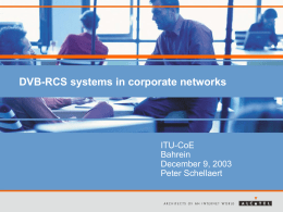 DVB-RCS in Corporate Networks
