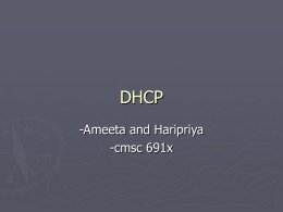 DHCP - UMBC