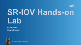 SR-IOV HandsOn_v1.0x