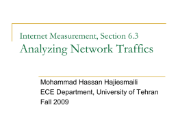 Analyzing network traffics