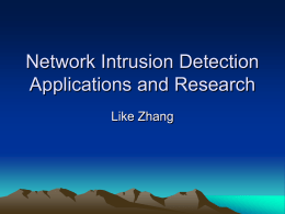 Network Intrusion Detection Today and Tomorrow