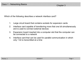 Q1 on Ch 01 Introduction to Networking