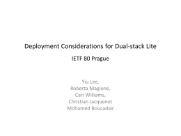 Deployment Considerations for Dual-stack Lite